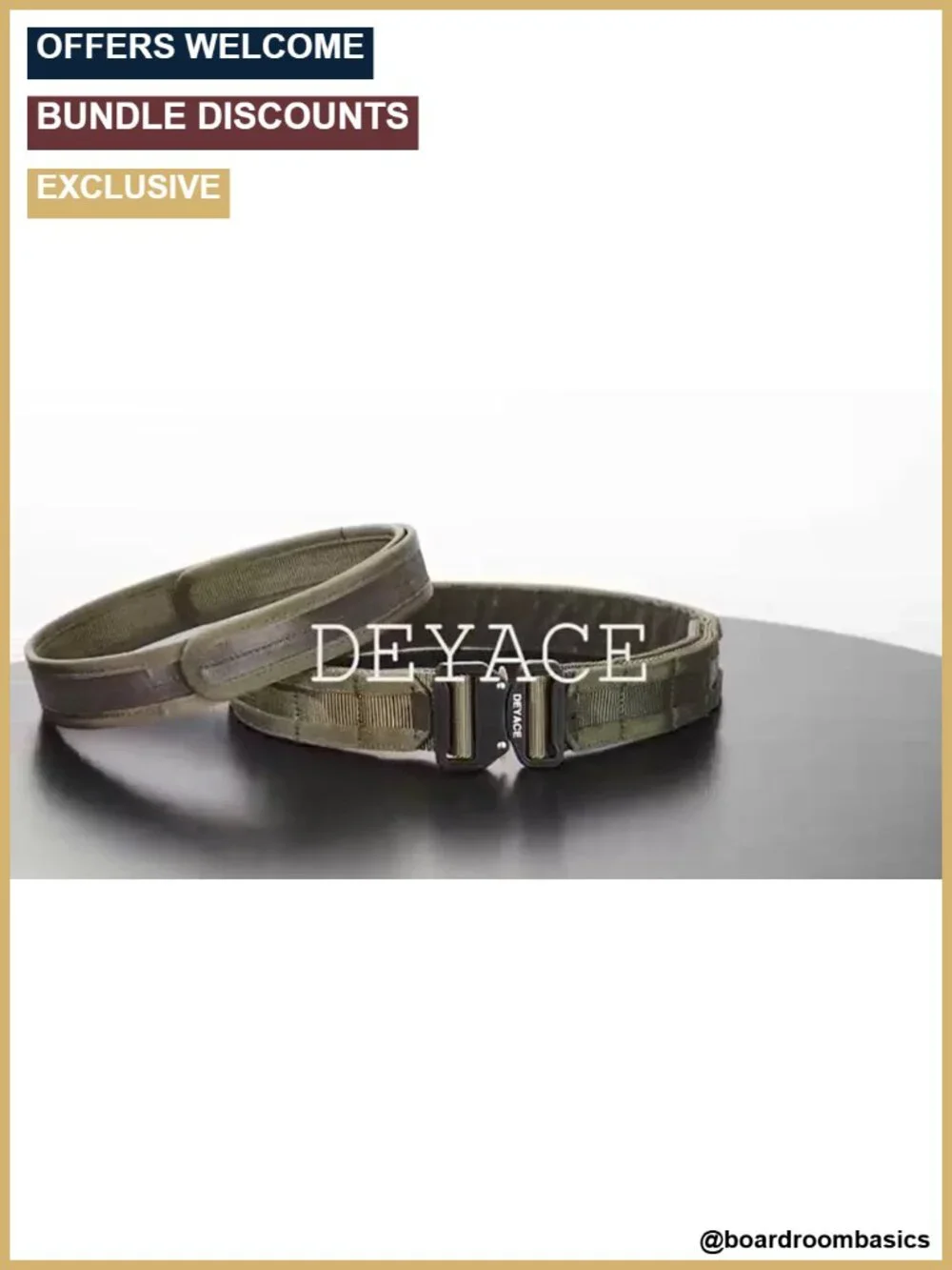 Tactical MOLLE Battle Belt Dual Belt Set Quick Release Duty Belt